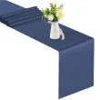 satyna gladka niebieska ciemna partydeco 0 36 x 9 m