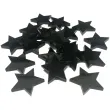 scrapki akrylowe gwiazdki czarne 20 mm 20 szt