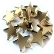 scrapki akrylowe gwiazdki zlote lustrzane 20 mm 10 szt