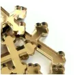scrapki akrylowe krzyze gotyckie zlote lustrzane 30 mm 10 szt