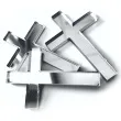 scrapki akrylowe krzyze xl srebrne lustrzane 45 mm 3 szt