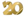 scrapki akrylowe liczba 20 mini zlote lustrzane 35x25 mm 3 szt