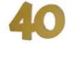 scrapki akrylowe liczba 40 mini zlote lustrzane 35x25 mm 3 szt