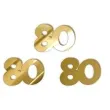 scrapki akrylowe liczba 80 mini zlote lustrzane 35x25 mm 3 szt