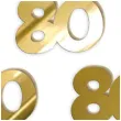 scrapki akrylowe liczba 80 mini zlote lustrzane 35x25 mm 3 szt