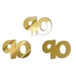 scrapki akrylowe liczba 90 mini zlote lustrzane 35x25 mm 3 szt