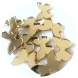 scrapki akrylowe motylki zlote lustrzane 20 mm 10 szt