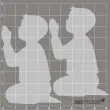 scrapki beermata komunia chlopiec 52x80 mm 2 szt