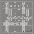 scrapki beermata krzyz simple line 22x35 mm 9 szt
