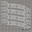 scrapki beermata napis baner w dniu slubu 97x17 mm 4 szt