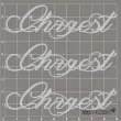 scrapki beermata napis chrzest 90x27 mm 3 szt