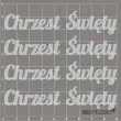 scrapki beermata napis chrzest swiety 90x19 mm 4 szt