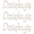 scrapki beermata napis dziekuje 70x25 mm 3 szt