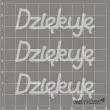 scrapki beermata napis dziekuje 70x25 mm 3 szt