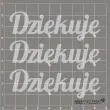 scrapki beermata napis dziekuje 80x25 mm 3 szt