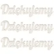 scrapki beermata napis dziekujemy 90x21 mm 3 szt