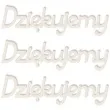 scrapki beermata napis dziekujemy 90x24 mm 3 szt