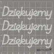 scrapki beermata napis dziekujemy 90x24 mm 3 szt