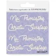 scrapki beermata napis na pamiatke chrztu swietego 102x41 mm 2 szt