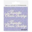 scrapki beermata napis pamiatka chrztu swietego 92x36 mm