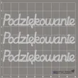 scrapki beermata napis podziekowanie 90x18 mm 3 szt