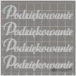 scrapki beermata napis podziekowanie 90x20 mm 4 szt