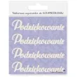 scrapki beermata napis podziekowanie 90x20 mm 4 szt