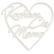 scrapki beermata napis serce kocham cie mamo 93x86 mm
