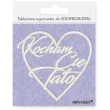 scrapki beermata napis serce kocham cie tato 90x84 mm