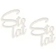 scrapki beermata napis sto lat art 50x55 mm 2 szt