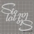 scrapki beermata napis sto lat art 50x55 mm 2 szt
