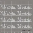 scrapki beermata napis w dniu urodzin 90x12 mm 4 szt