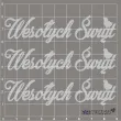 scrapki beermata napis wesolych swiat 89x22 mm 3 szt