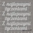 scrapki beermata napis z najlepszymi zyczeniami 85x30 mm 3 kpl