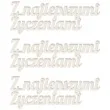 scrapki beermata napis z najlepszymi zyczeniami 85x30 mm 3 szt