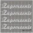 scrapki beermata napis zaproszenie 90x18 mm 4 szt