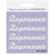 scrapki beermata napis zaproszenie 90x18 mm 4 szt