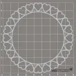 scrapki beermata ramka okragla elizabeth 90x90 mm