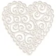 scrapki beermata serce koronkowe 87x90 mm