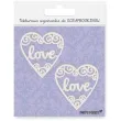 scrapki beermata serce love 47x50 mm 2 szt