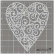 scrapki beermata serce snail heart 78x90 mm