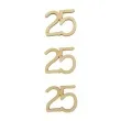 scrapki drewniane ds013 25 urodziny 3 szt