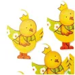 scrapki drewniane kurczaczki wielkanocne mix aliga 9 szt