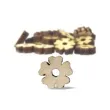 scrapki drewniane kwiatki 10 mm 3 mm 100 szt