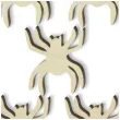 scrapki drewniane pajaki 33 mm 5 szt