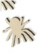 scrapki drewniane pajaki tarantule 33 mm 5 szt