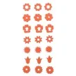 scrapki ps002 pvc pomarancz 21 szt