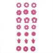 scrapki ps004 pvc kwiatki rozowe 21 szt
