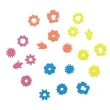 scrapki ps005 pvc kwiatki mix kolor 21 szt