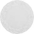 serwetka dekoracyjna okragla biala kajm 33 cm 12 szt